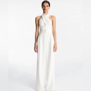 White ALC Murphy wide leg jumpsuit